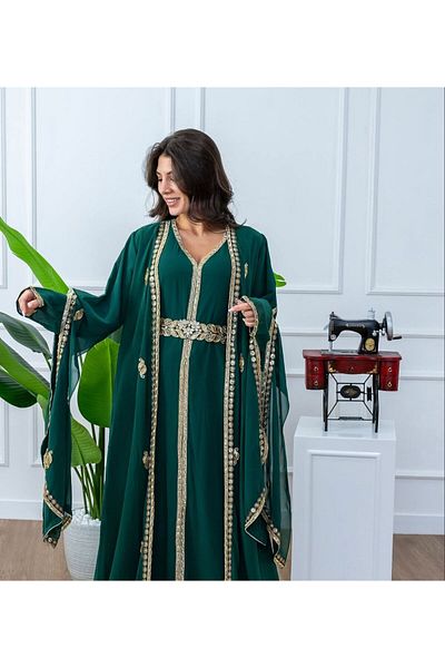 al bent al sharqieh Moroccan embroidered caftan luxury dress Women kaftan dresses