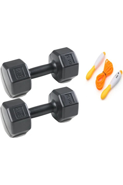 Besinistanbul Ps Spor 2 Adet 4 kg Dambıl + Sayaçlı Ayarlanabilir El Yayı Saya...