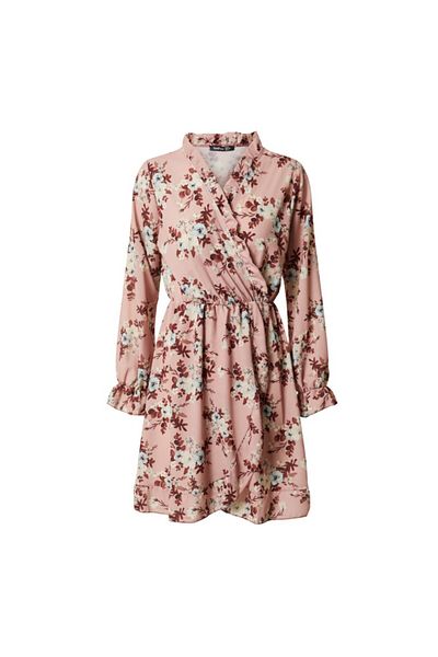 BOOHOO - Floral Print Wrap Mini Dress