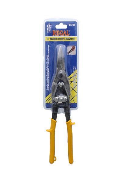 Regal Drop Forged Steel Ergonomic Straight Cut Aviation Tin Snip