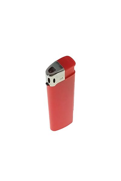 OEM Brichetă clasică de buzunar, BRF00023 Roșie, 83 x 27 x 13 mm, flacără reglabilă, roșie