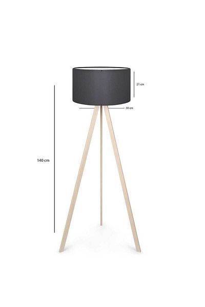 Desire Floor Lamp (Chandelier) Three wooden legs