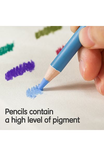 Deli EC302-12 Pastel Pencil Set 12 Colors – Ideal for Sketching & Fine Details