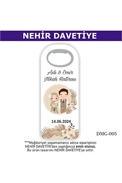 Nehir 30 Adet Düğün Nişan Söz Nikah Mevlüd Sünnet Hediyesi - Hediyelik Magnet...