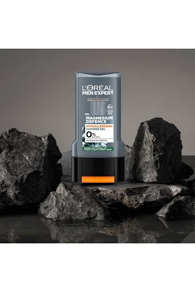 L'Oreal Paris Men Expert Men Expert Magnesium Defence Shower Gel 300ml – Hypoallergenic Cleanser