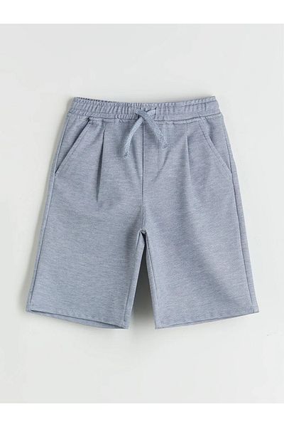 LC Waikiki Pantaloni scurți pentru băieți LCW Kids Blue cu talie elastică