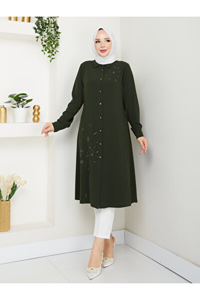 BELLİNA Kadın Medine İpeği Yazlık Tunik