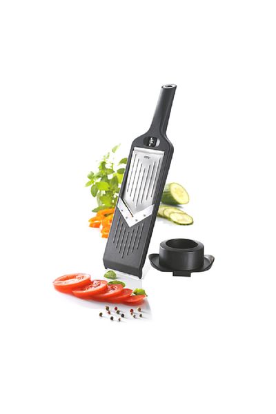 GEFU Violi Steel Blade V-Slicer Silver and Black