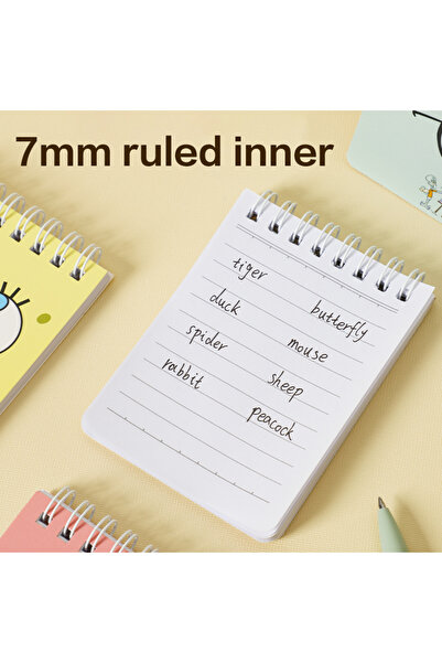 Deli EN405-A7 Spiral Notebook 60Sheets 70gsm 7mm line–ideal for cartoon fans & school use