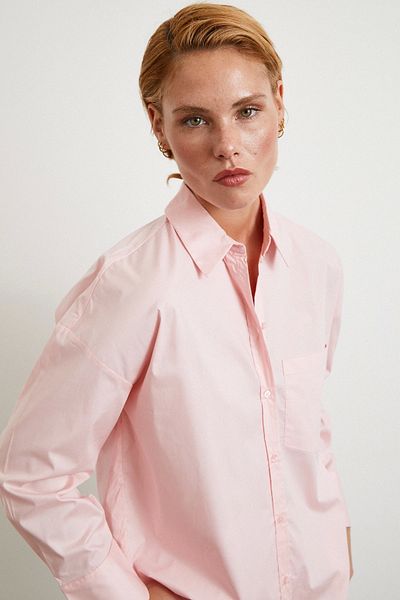 Never more Cotton Classic Shirt Pink