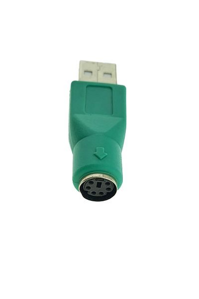 OEM Adaptor PS2 mamă la USB tip A mascul, pentru tastatură/mouse, verde