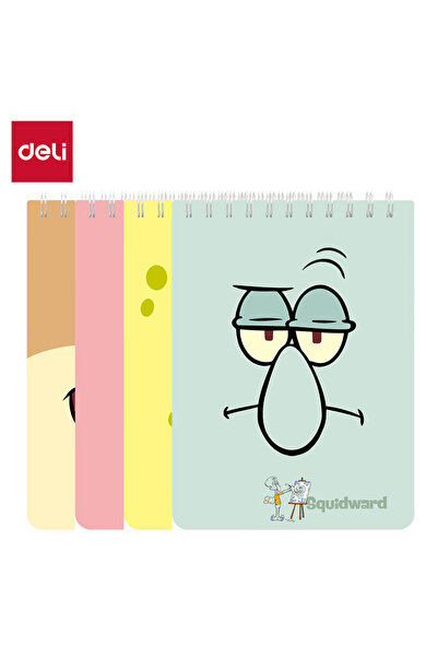 Deli EN405-A7 Spiral Notebook 60Sheets 70gsm 7mm line–ideal for cartoon fans & school use