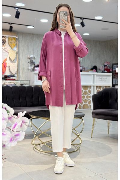 Magazin Oversize Tunic with Folded Sleeves