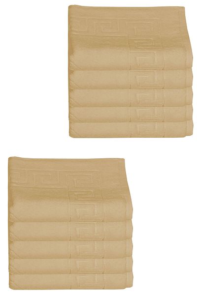 Mira Home Pack of 10 Hotel Foot Towel Curly Foot Print 50X70 cm Colorful 16/2 Avs 250 Gr