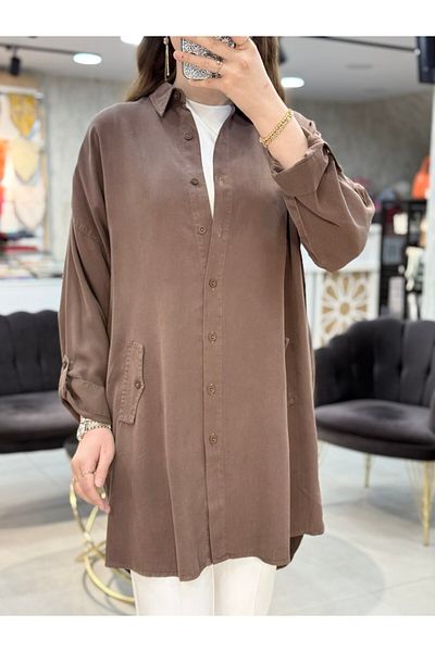 Magazin Oversize Tunic with Folded Sleeves