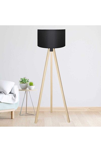 Desire Floor Lamp (Chandelier) Three wooden legs
