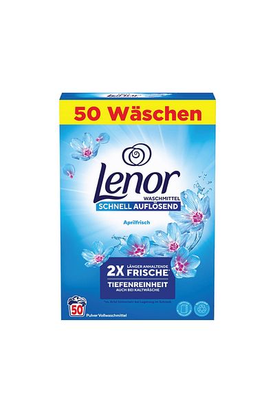 lenor Detergent pudra pentru rufe Lenor, Aprilfrisch, 50 de spalari, 3 kg