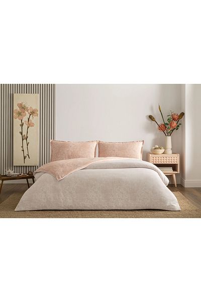 Taç Set cuvertură de pilota dublă Seç&ser Shimmer Rose (model pe două fețe)