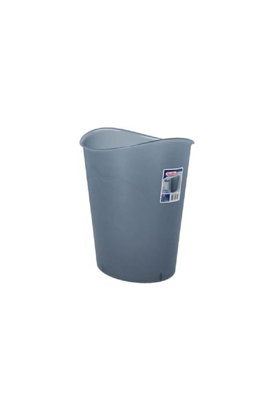 Sterilite Oval Shaped Waste Basket Grey 11.4 Liter