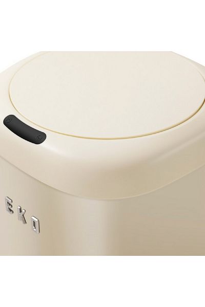 EKO Touch Sensor Battery Operated Vintage Garbage Bin Beige 28 Liter
