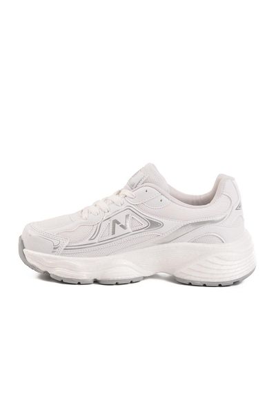 WALKWAY 182 g Unisex White-Grey Lightweight Flexible Sports Shoes