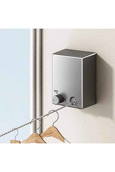 KARAKER حبل غسيل قابل للسحب بطول 4.2 متر يتحمل 20 كجم للمساحات الداخلية والخا...