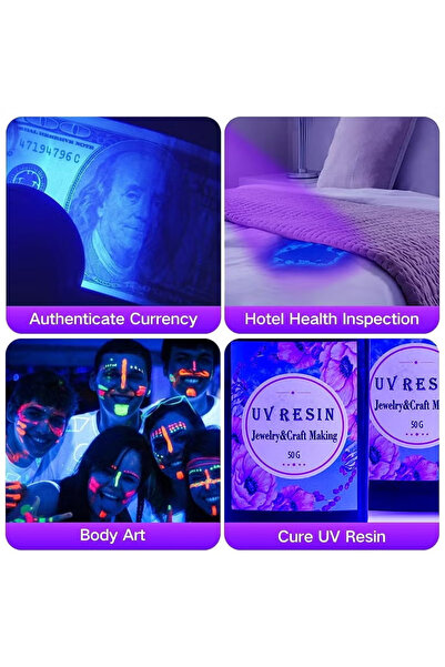 Generic UV LED Flashlight Black