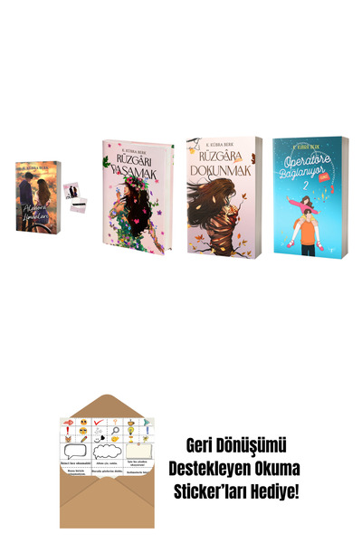 Artemis Yayınları K. Kübra Berk 4 Kitap Set + Okuma Sticker'ları
