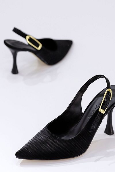 Mamito Ayakkabı Dns 010 Adjustable Buckle Detailed Heeled Shoes