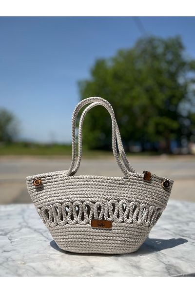 MS Glassware Jute Straw Special Design Women's Portfolio Handbag Mi̇ni̇lora