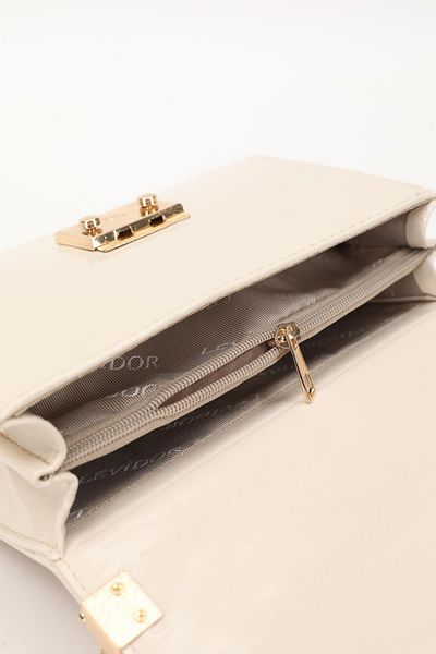 Levidor 930182 Cream Patent Leather Women's Shoulder Bag Levidor