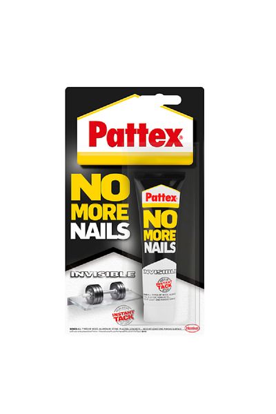 Pattex No More Nails Invisible Heavy Duty Super Glue White 40g