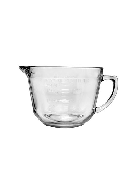 Anchor Dishwasher and Microwave Safe Batter Bowl Clear