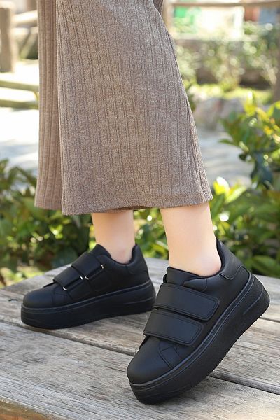 LEYDİ SHOES Rms-02 Velcro Black Pantofi sport pentru femei
