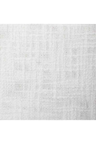 Atmosphera Slun Tassel Detail Square Shaped Cushion Cover White 40 x 40cm
