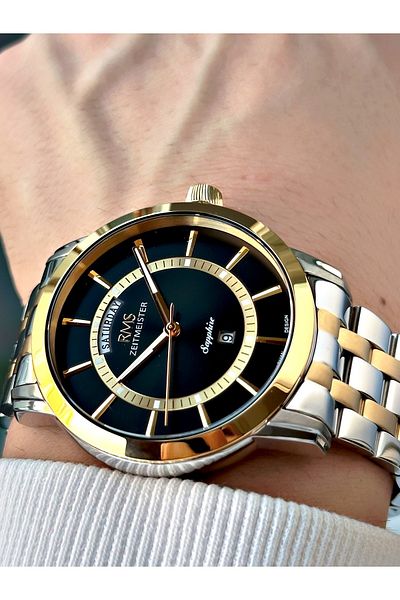 Romanson Function 24 Months Guarantee Steel Case Sapphire Glass Men's Wristwatch 1631.06Mr