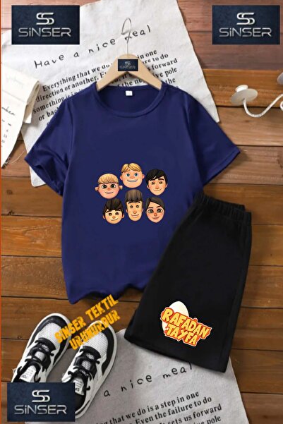 SS SİNSER Çocuk UNISEX “RAFADAN TAYFA 6LI KAFA“ Özel Baskılı Bisiklet Yaka Ti...