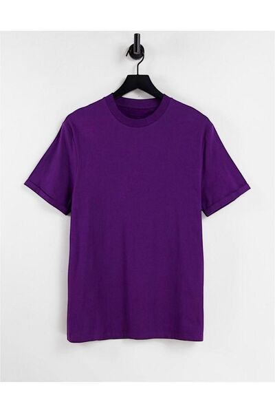 UYN SPORT Ανδρικό μπλουζάκι με λαιμόκοψη σε μωβ χρώμα