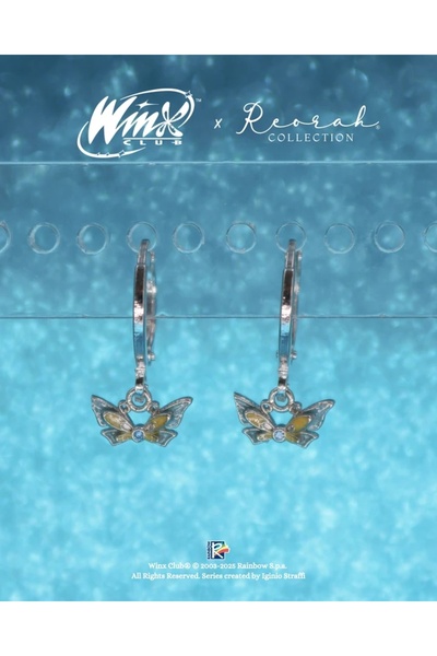 Reorah Collection Winx Club® Bloom Enchantix Fairy Wings Küpe Gümüş Kaplama