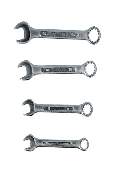 Regal Tools 4-Piece Drop Forged Chrome Plated Alloy Combination Wrench Set