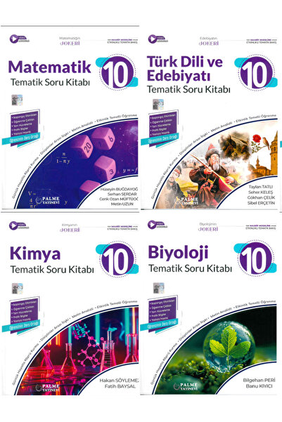 Efsane Yayınları 10.Sınıf Palme Matematik + Edebiyat + Kimya + Biyoloji Temat...