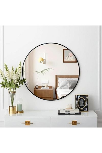 DEC4 Shatterproof circular mirror, size 100*100 cm, multiple frame colors