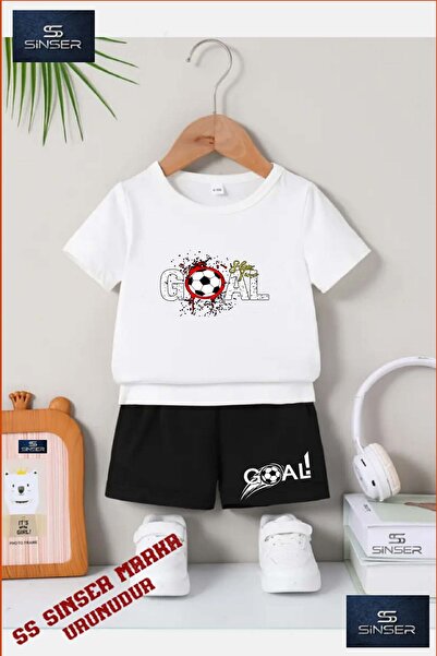 SS SİNSER تي شيرت برقبة دائرية مطبوع خصيصًا للأطفال من الجنسين "GOAL LEKELI W...