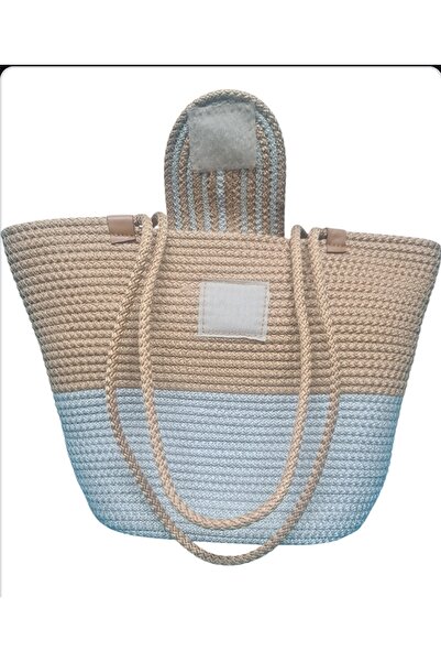 UPEKA Jütip Natural Straw Look Holiday Beach Seasonal Hand Shoulder Bag Size27.Gnş40.İçdrnlk25Cm