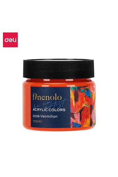 Deli EC17-VR Acrylic Paint 100ml Jar – ideal for art, school, and DIY projects