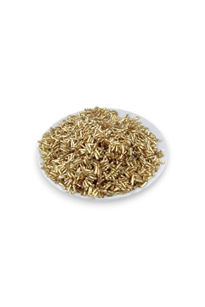 Serhat Aksesuar ve El İşçilik Light Gold Tube 6X2 mm Beads 100 Gr