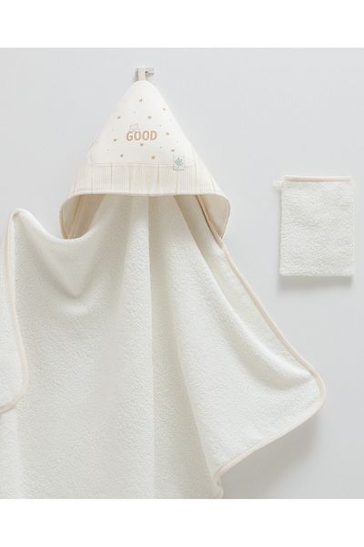 Caramell Newborn Swaddle Towel 82^90 cm and 1 Piece Pouch Knitted Swaddle Towel