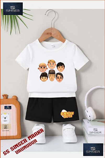 SS SİNSER Çocuk UNISEX “RAFADAN TAYFA 6LI KAFA“ Özel Baskılı Bisiklet Yaka Ti...