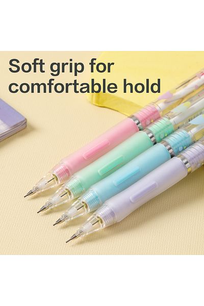 Deli EU600-05 Mechanical Pencil 0.5mm Blue, Light Blue, Pink – ideal for school & daily writing