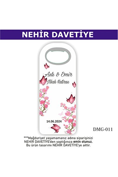 Nehir 30 Adet Düğün Nişan Söz Nikah Mevlüd Sünnet Hediyesi - Hediyelik Magnet...